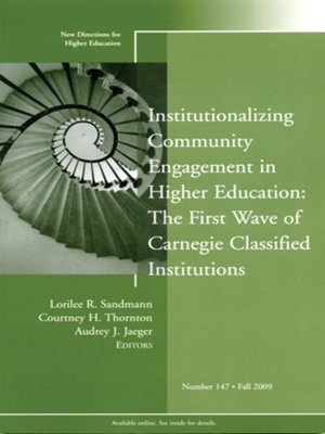 cover image of Institutionalizing Community Engagement in Higher Education